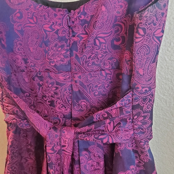 Delia's Y2K Purple Rockabilly Sleeveless Fit and Flare Retro Dress - Picture 4 of 10